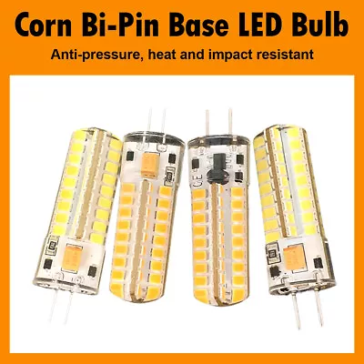 Dimmable G4/GY6.35 Led Light Bulb 7W 72leds 12V 3000k Lights Silicone Spotlight - Image 1 of 4