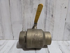 * 4" Full Port Sweat Brass Ball Valve 600WOG  CMI - Picture 1 of 5