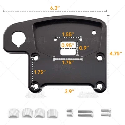 CNC 7/8" 1 1/8"Trail Tech Vapor Mount Bracket Gaskets For YAMAHA RAPTOR 700 700R - Image 1 of 3