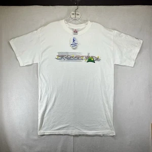Balle de Match Tennis Vintage T-Shirt Medium doppelseitig 2004 Made in USA y2k - Bild 1 von 19