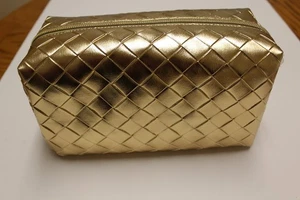 Bath & Body Works Glamouröse Gold Kosmetik Kulturbeutel Reisetasche Gewebt Neu mit Etikett - Bild 1 von 4