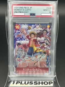 PSA 10 Monkey D. Rufy ST10-006 SR One Piece Day Card 2024 Giapponese OP Giappone - Foto 1 di 6