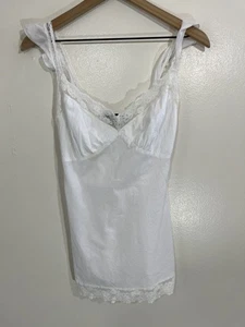 Vintage Y2K Fee Coquette zierliches Babydoll Oberteil M Landhaus Romantik ätherische Göttin - Bild 1 von 14