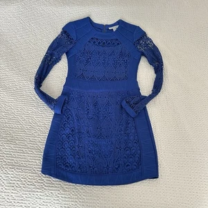 Anthropologie Charlie Jade Crochet Dress Blue XS  - Picture 1 of 3