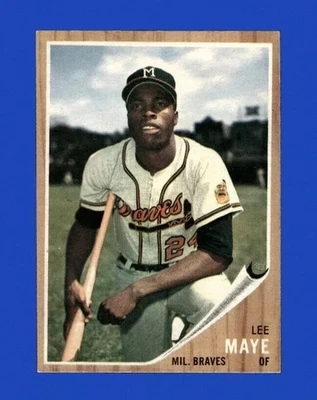 1962 TOPPS BASEBALL Hi-Number Lee Maye #518 (NM+) Milwaukee Braves - Image 1 of 2