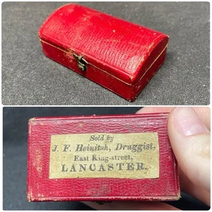 BLOOD LETTING BOX - Civil War era bleeder / blood letting tool box, with domed l - Picture 1 of 7