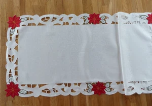 Weihnachten - großer Tischläufer - 1,55m x 48cm - sektfarben - Bild 1 von 3