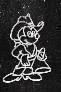Vintage Mickey Mouse Suncatcher Disneyana Disney Adorable Craft - Picture 1 of 8