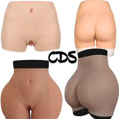 Silicone Hip Shaping Pants Thicken Butt Fake Vagina Sexy Butt Hip Up Enhancer - Bild 1 von 4