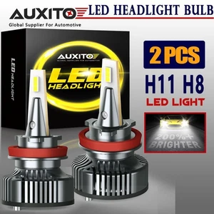 AUXITO H11 LED Headlight Kit Low Beam Bulb Super Bright 6000K CANBUS Free Return - Imagen 1 de 12