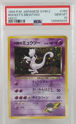 Rocket's Mewtwo -  Gym 2 - 1999 - Japanese - Holo - PSA 10 - Image 1 of 2
