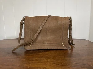 Jerome Dreyfuss Paris Igor Tasche hellbraun Wildleder Leder Umhängetasche - Bild 1 von 24