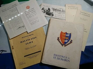 1939 Original Hastings & St Leonards Handbuch Führer plus zugehörige Literatur - Bild 1 von 24