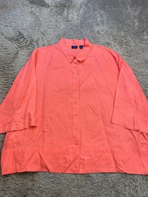 Túnica Westbound Top Mujer 3X Rosa Coral Esencial Manga 3/4 Minimal Lagenlook Foto 1 de 4