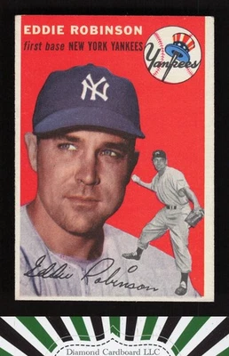 1954 Topps #62 Eddie Robinson VG+ i - Image 1 of 2