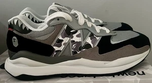 Authentic New Balance A Bathing Ape BAPE x 57/40 sneakers Grey/Black/White - Picture 1 of 7