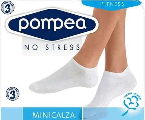 6 MINI CALZE FANTASMINI POMPEA UOMO DONNA NO STRESS CALZINI MINICALZA CALZINI