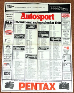 Autosport 1980 calendario internacional de carreras - F1 F2 F3 WCM turismos AFX F1 - Imagen 1 de 1