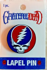 Spilla babbotto Grateful Dead Steal Your Face limitata 1,25" rotonda nuova - Foto 1 di 3