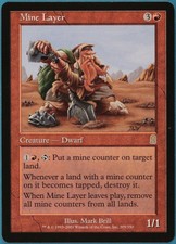 Mine Layer Odyssey NM Red Rare MAGIC THE GATHERING CARD (ID# 244151) ABUGames