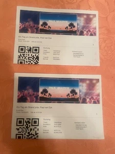 2 Tickets Paul Van Dyk Strandbad Grünau 14.06.2025 - Bild 1 von 1