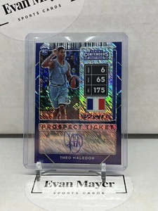 THEO MALEDON 2020 PANINI CONTENDERS PRIZM BLUE SHIMMER RC AUTO  15/15 BOOKEND SP - Picture 1 of 2