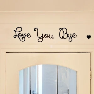 Love you, Bye ❤️ wooden sign Swirly Font - Picture 1 of 2