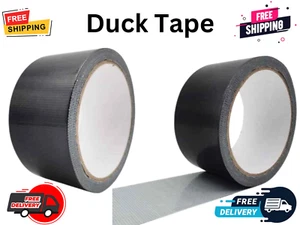 Duck Tape Original 76mm x 25m Gaffer Repair Gaffa Duct Tape Strong Silver&Black - Picture 1 of 18