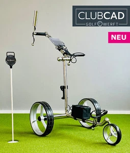 ClubCad Edelstahl Elektro Golf Trolley Slim , 24V Lithium Akku - Bild 1 von 2