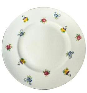 "Plato de ensalada floral de jardín inglés Crown Staffordshire Fine Bone China 8,25""" - Imagen 1 de 6