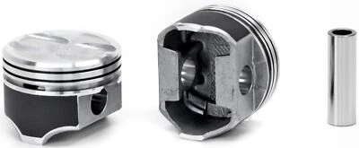 Juego de 8 pistones fundidos de tapa plana Silvolite 1436C.030 para Chevy 350 V8 bloque pequeño Foto 1 de 4