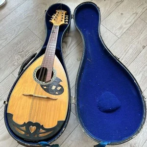 SUZUKI Mandolin No.203 Brown with Hard Case Japanese Stringed Instrument Vintage - Picture 1 of 8