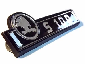 Skoda 100 rear trunk badge S100 complete set - Imagen 1 de 4