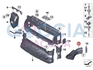 Genuine BMW 1' F20 F21 LCI Front Bumper Air Duct - Left 51747371749 - Picture 1 of 3