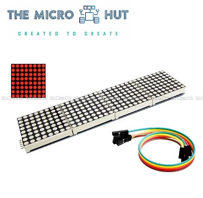 LED Display MAX7219 8x32 Dot Matrix RED - Arduino Raspberry Pi ESP32