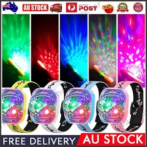 Mini Disco Bracelet Light Magic Ball Rechargeable Sound Activated LED Disco Lamp - Picture 1 of 17