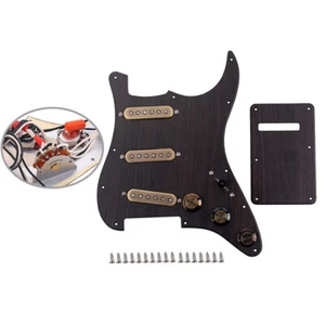 3Ply Prewired Loaded SSS Guitar Pickguard Alnico V Pickups for ST Strat Guitar - Picture 1 of 8