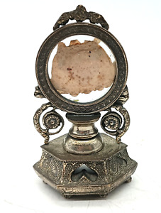 Reliquary Bronze Silver, With Relic