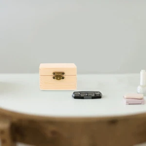 Organizador de joyas antiguas de 3 piezas pequeñas cajas de madera cajas de golosinas - Imagen 1 de 12