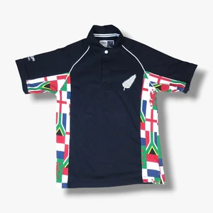 Cotton Traders New Zealand Rugby Shirt Top Small S Mens Short Sleeve Polo Flags - Picture 1 of 11