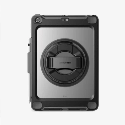 Hülle Für IPAD 10.2 " 9th 8th 7th Gen TECH21 Evo Max Handschlaufe Schwarz / Klar - Bild 1 von 4
