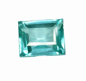 Piedra preciosa suelta certificada 5,27 quilates turmalina verde natural princesa transparente - Imagen 1 de 10
