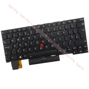 UK Backlit W/Pointer Keyboard for Lenovo Thinkpad X13 Yoga Gen1/X390 Yoga - Picture 1 of 4