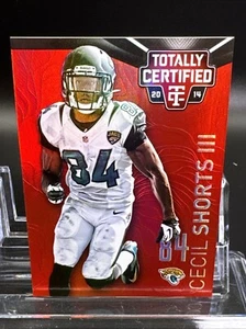 2014 Totally Certified Mirror Platinum Red #43 Cecil Shorts III 17/25 Jaguars - Picture 1 of 2