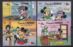 DISNEY Grenada Grenadines Yvert 1180/83 Phila Nippon 91 Mickey Minnie - Picture 1 of 1