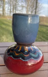 Vaso ceramica Oscar Ducci San Marino Italia metà moderno firmato dall'artista raro - Foto 1 di 24