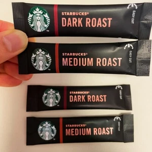 Starbucks Instant Coffee Packets 4COUNT Medium &Dark Roast Arabica Fine Powder - Picture 1 of 8