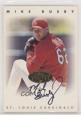 1996 Leaf Signature Series Auto Gold Mike Busby Rookie Auto RC