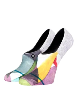 Stance Women Grey No Show Polyester Cushion Genuine Geo Casual Socks Sz M 8-10.5 - Picture 1 of 1
