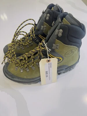 La Sportiva Boots Mens Size 10 Green Karakorum Mountaineering Hiking 75th ARMY